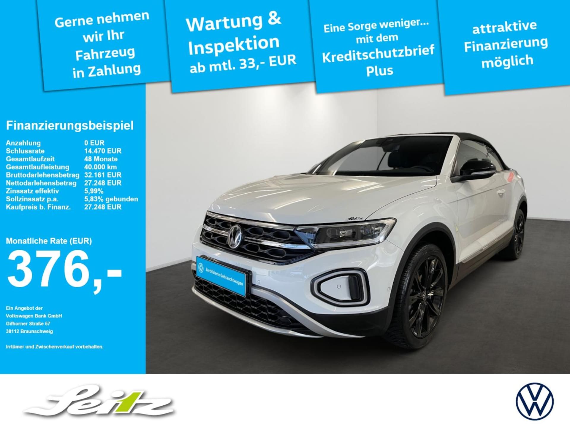 Volkswagen T-Roc Cabriolet Style