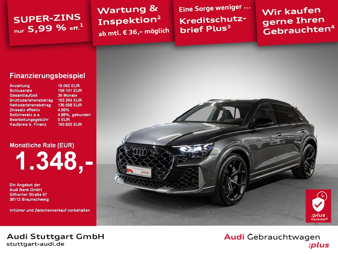 Image about Audi RS Q8 SUV quattro tiptronic