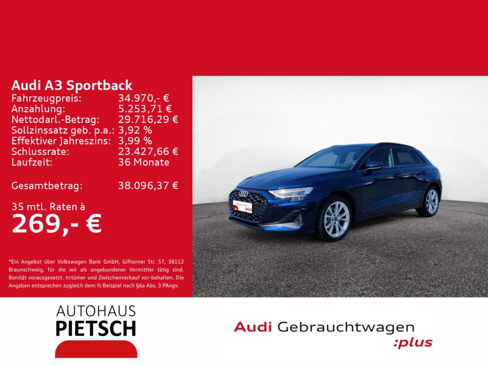 Audi A3 Sportback – Bild 2