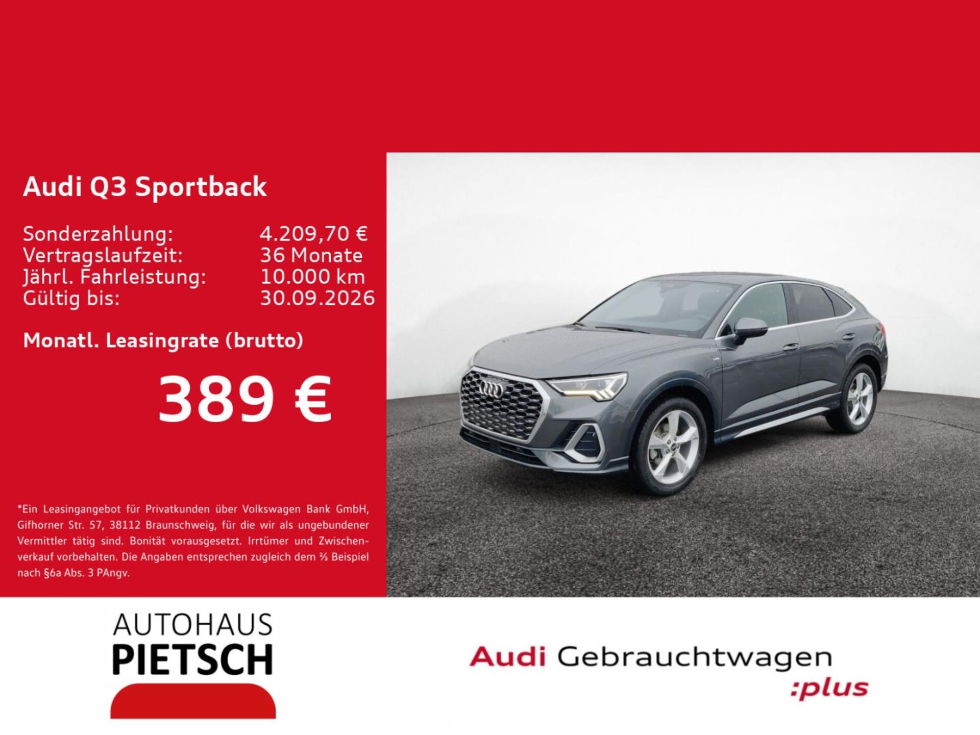 Audi Q3 Sportback S line
