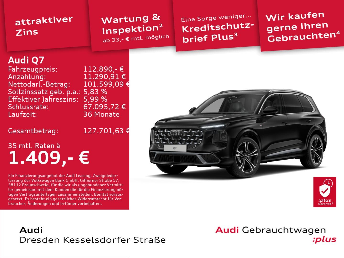Bild über Audi Q7 SUV TDI quattro 220 kW tiptronic - für weitere Informationen kontaktieren Sie den Audi Partner