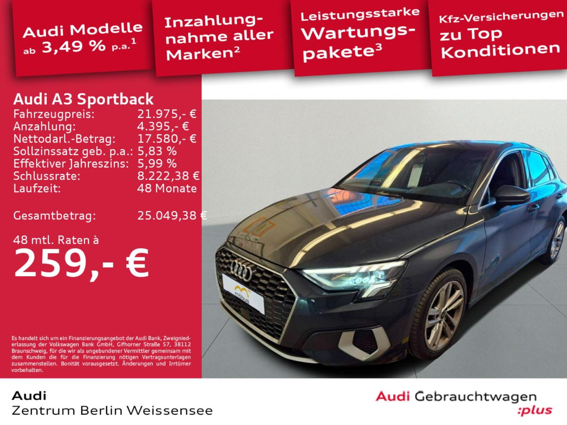 Audi A3 Sportback Advanced
