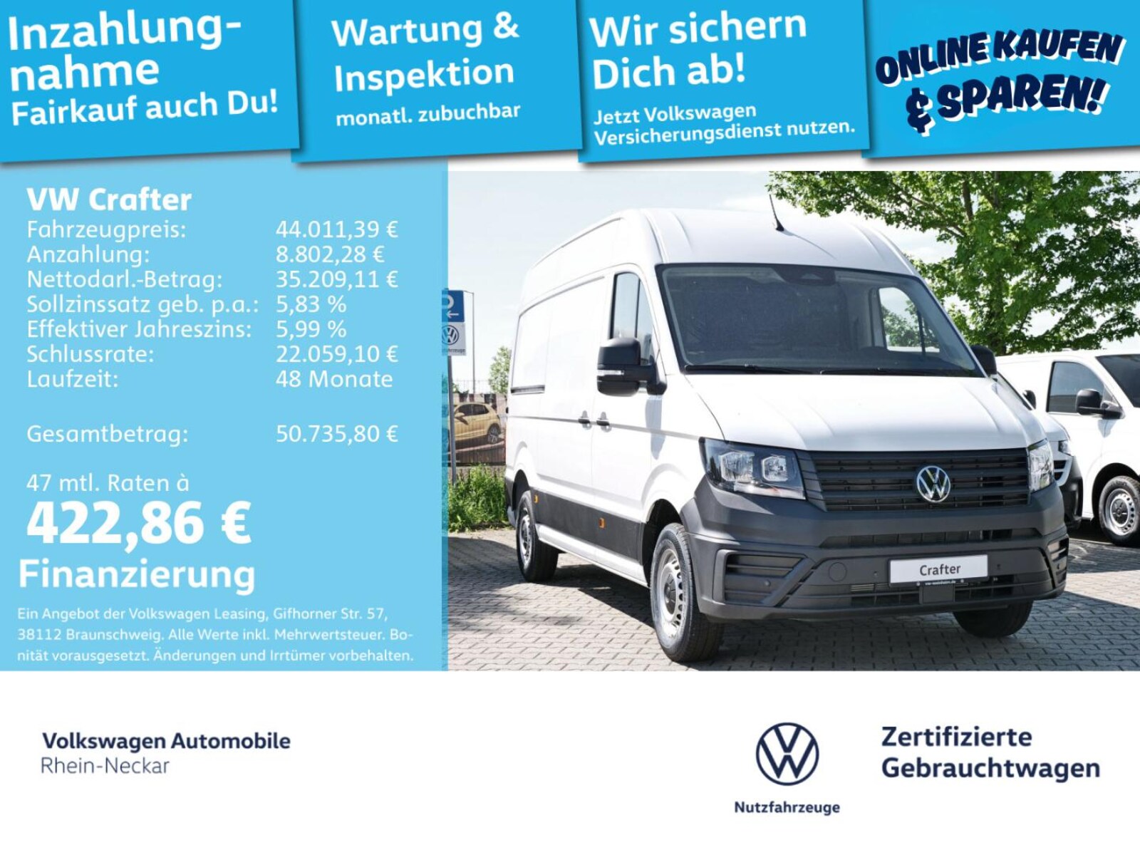 Volkswagen Crafter Kasten mittlerer Radstand – Bild 2