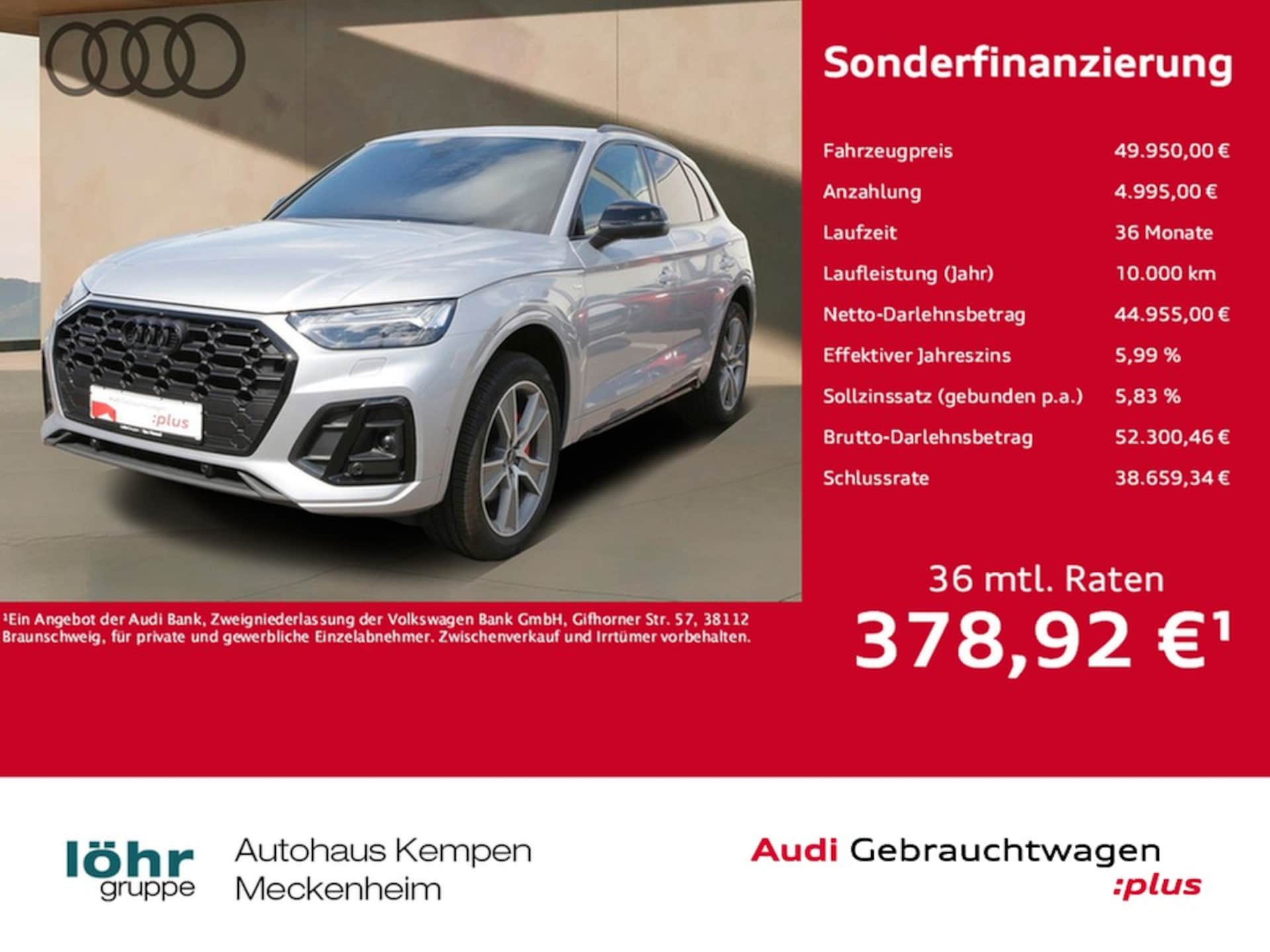 Audi Q5 TFSI e S line