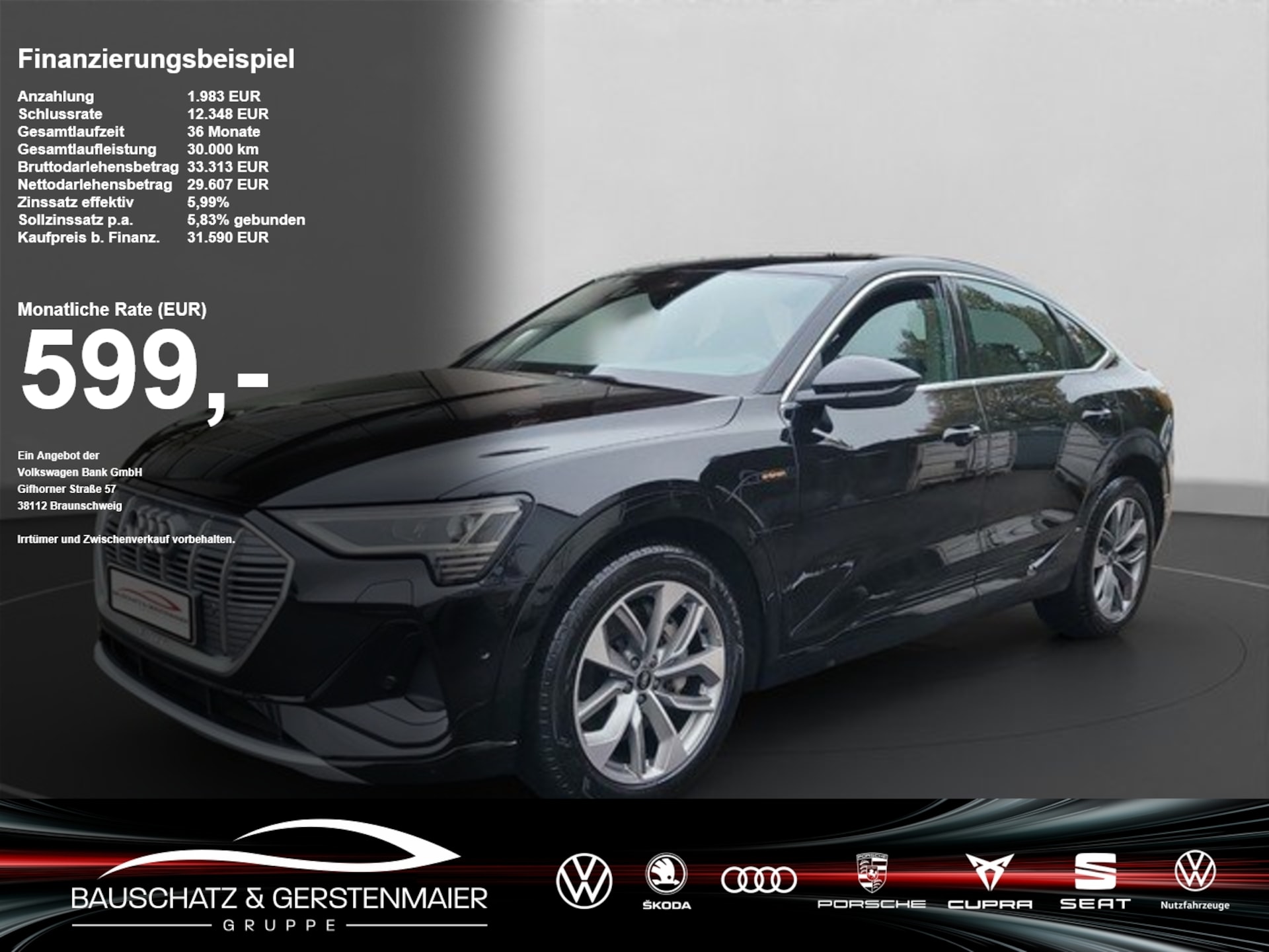 Audi e-tron Sportback S line