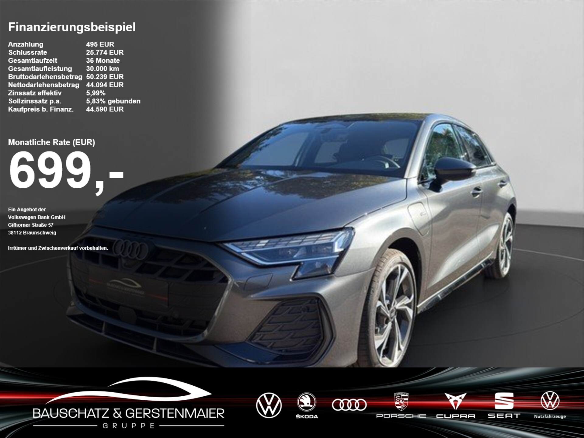 Audi A3 Sportback TFSI e S line
