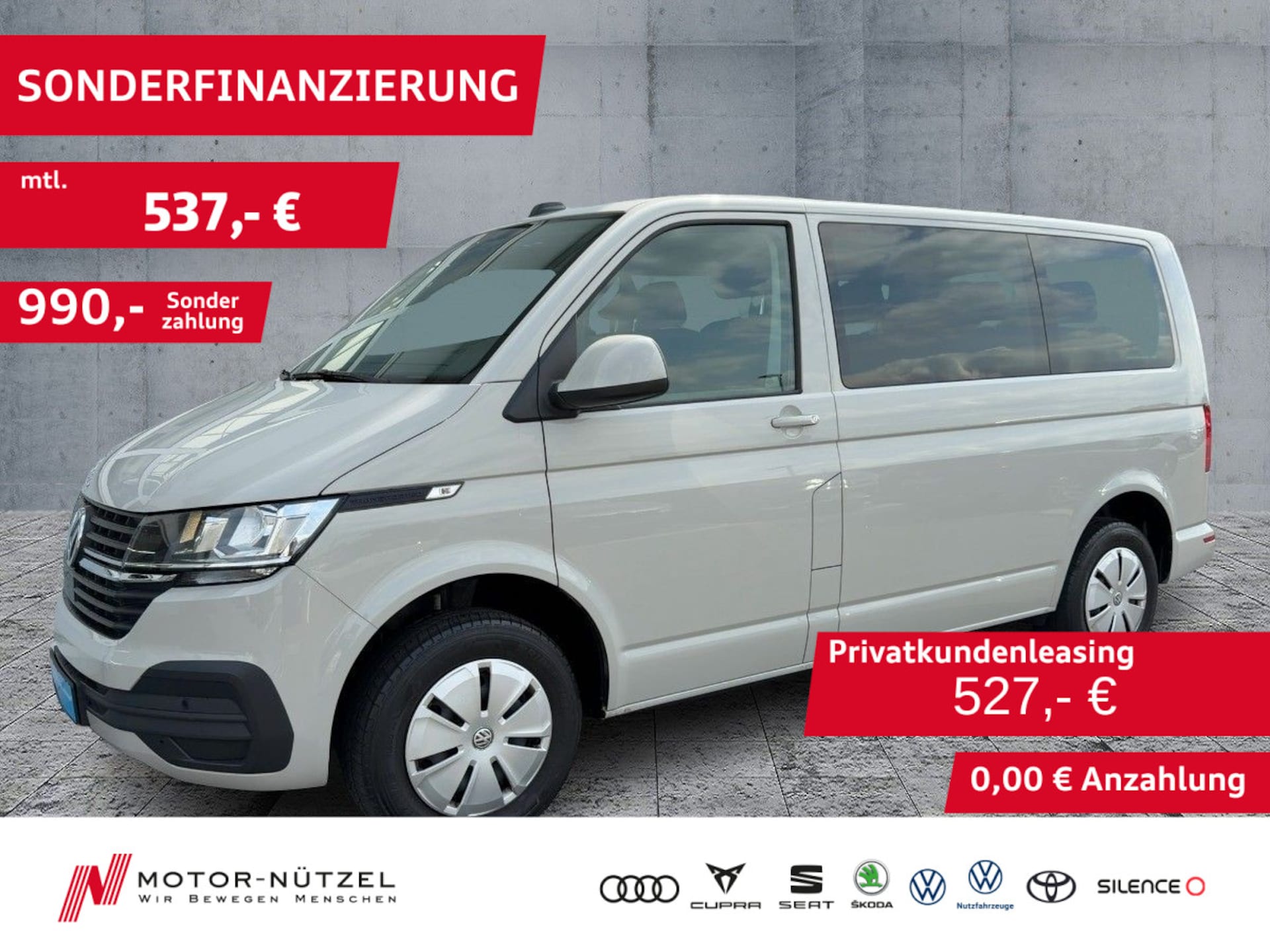 Volkswagen T6.1 Transporter Kombi kurzer Radstand