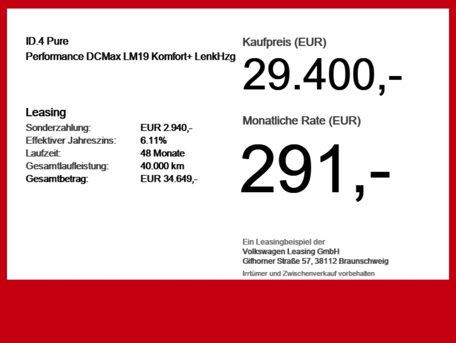 Volkswagen ID.4 Pure