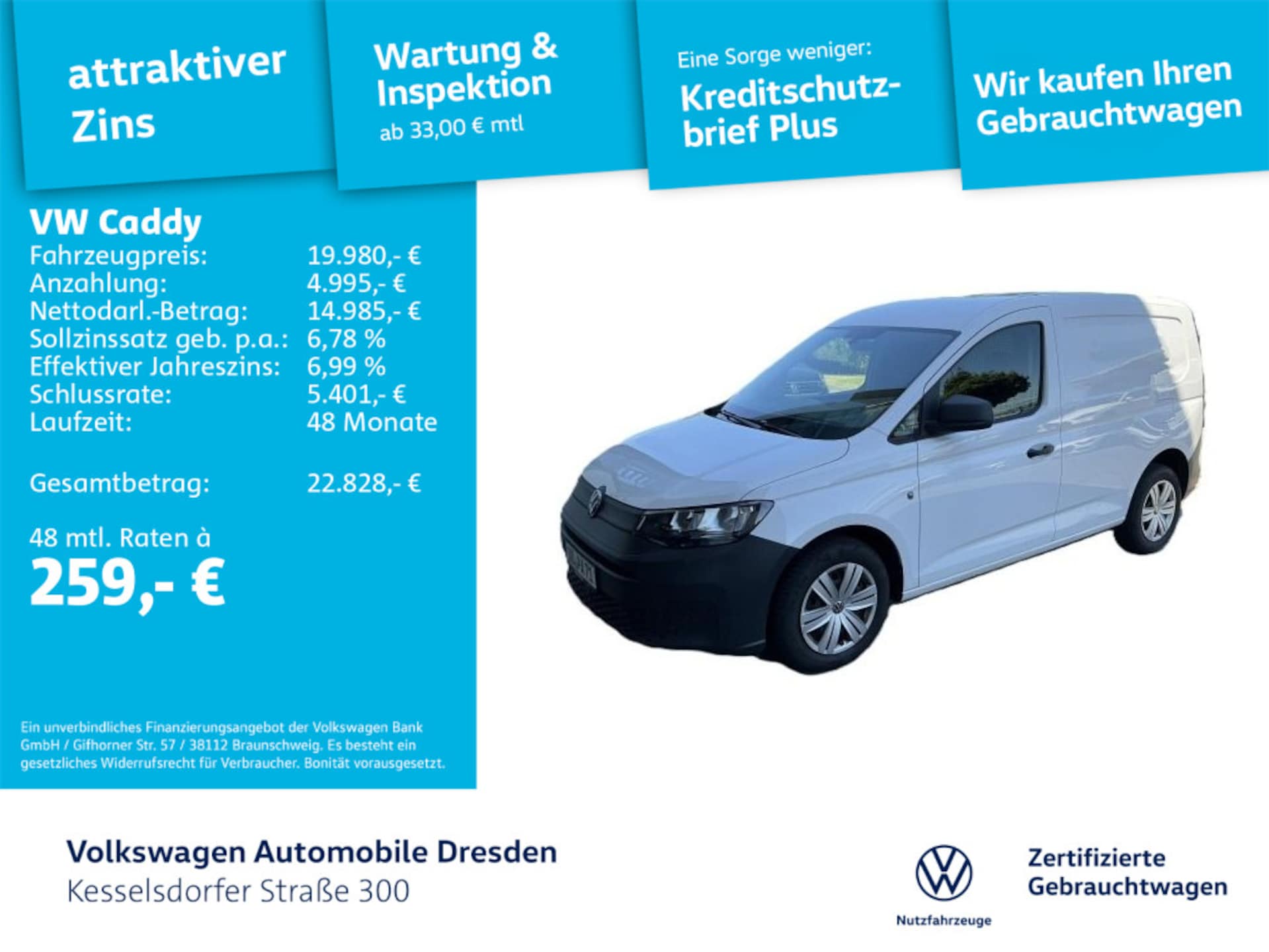 Volkswagen Caddy Cargo EcoProfi