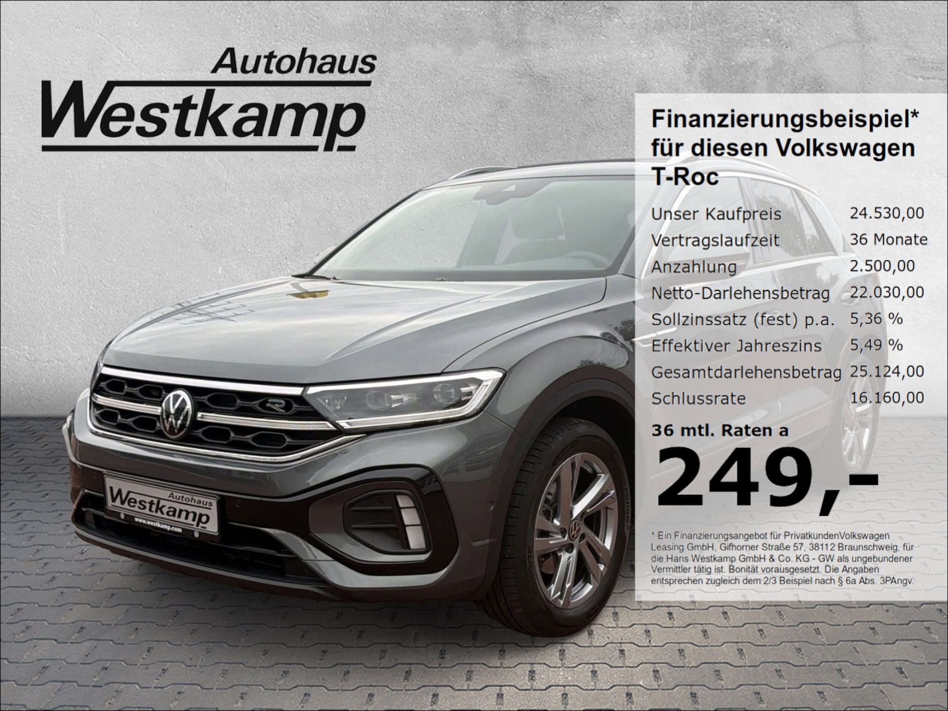 Volkswagen T-Roc 2022 — R-Line 1.5 TSI DSG Kamera Navi