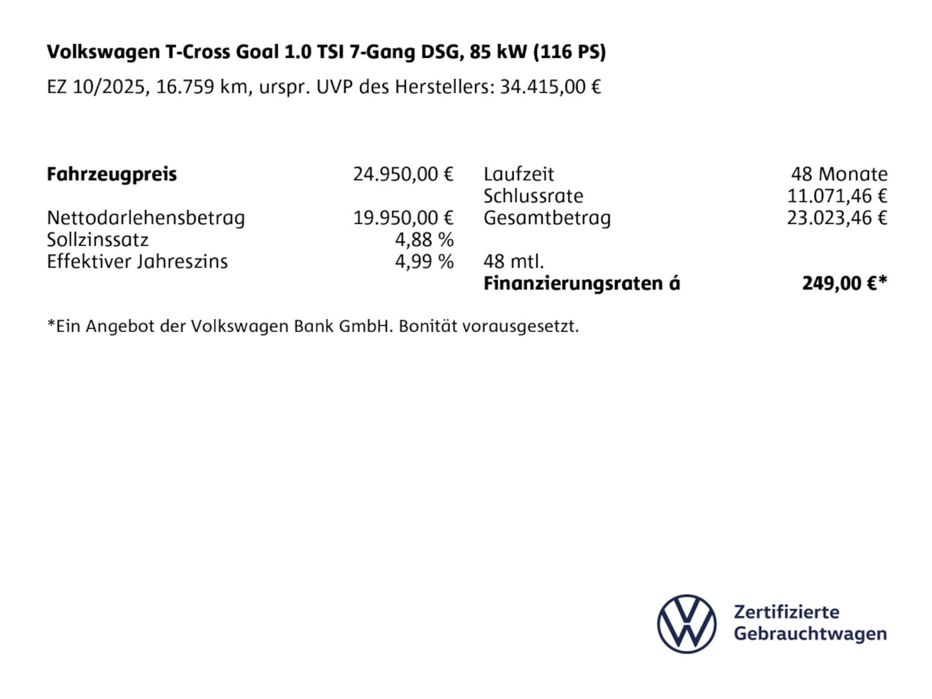 Volkswagen T-Cross Life
