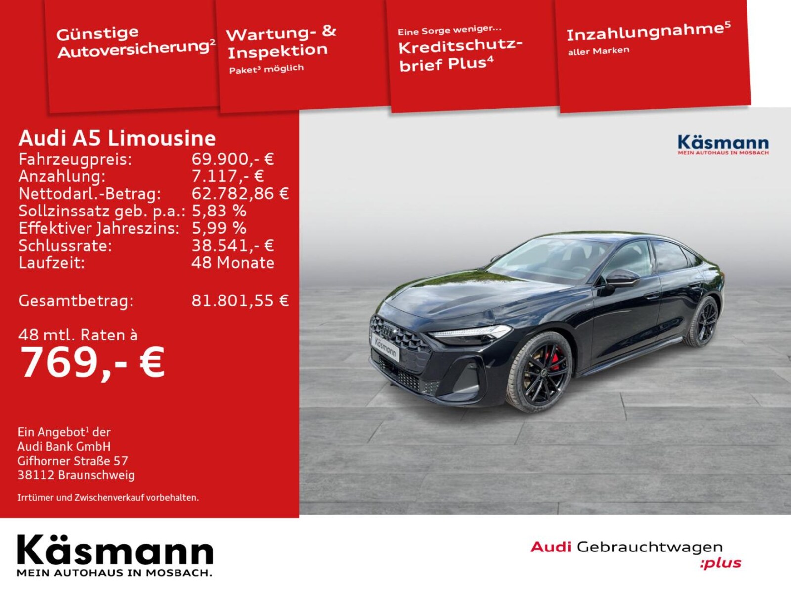 Audi A5 Limousine – Bild 2