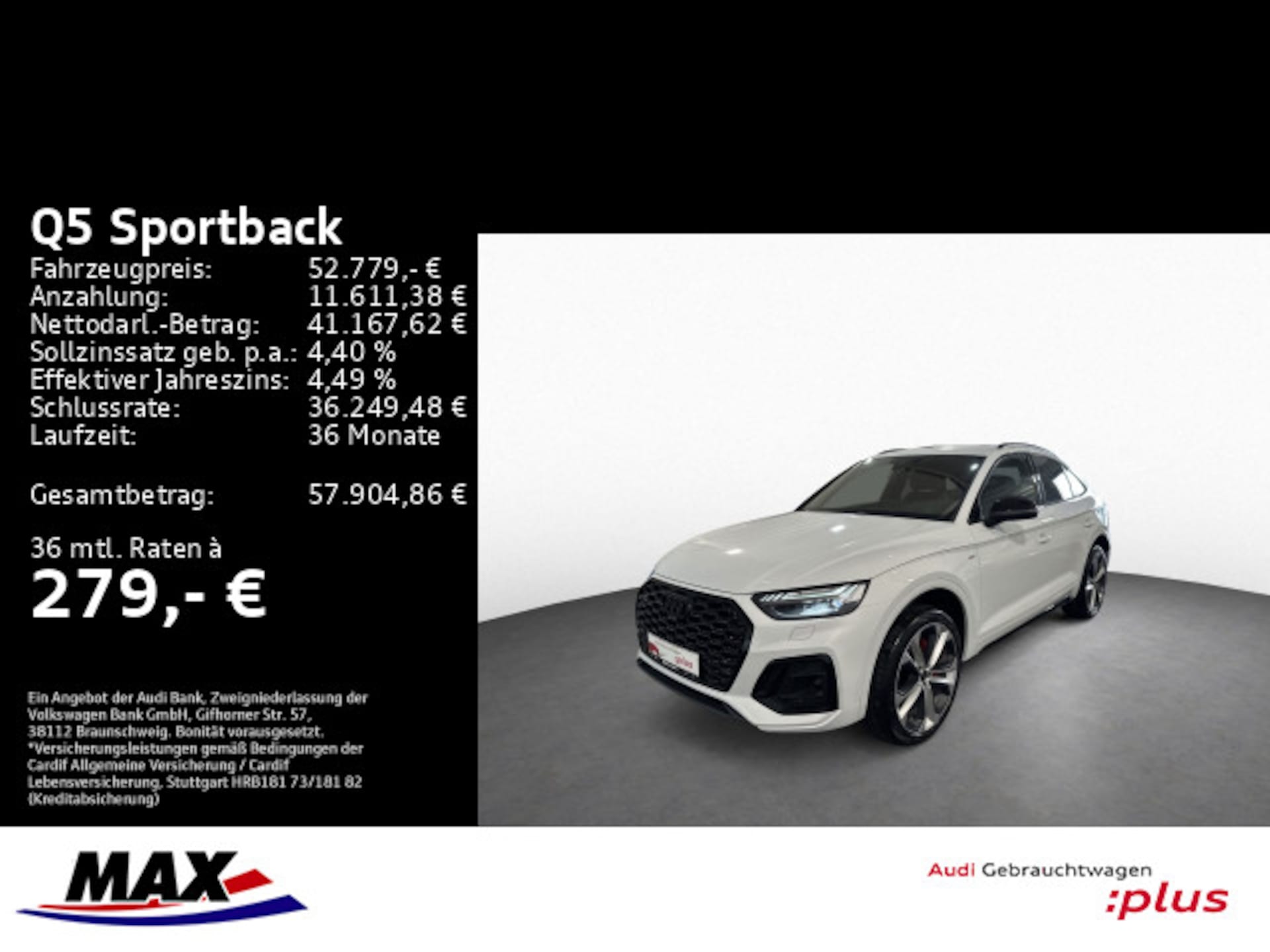 Audi Q5 Sportback TFSI e S line