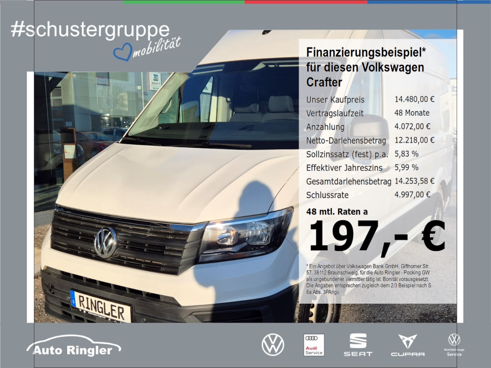 Volkswagen Crafter Kasten mittlerer Radstand
