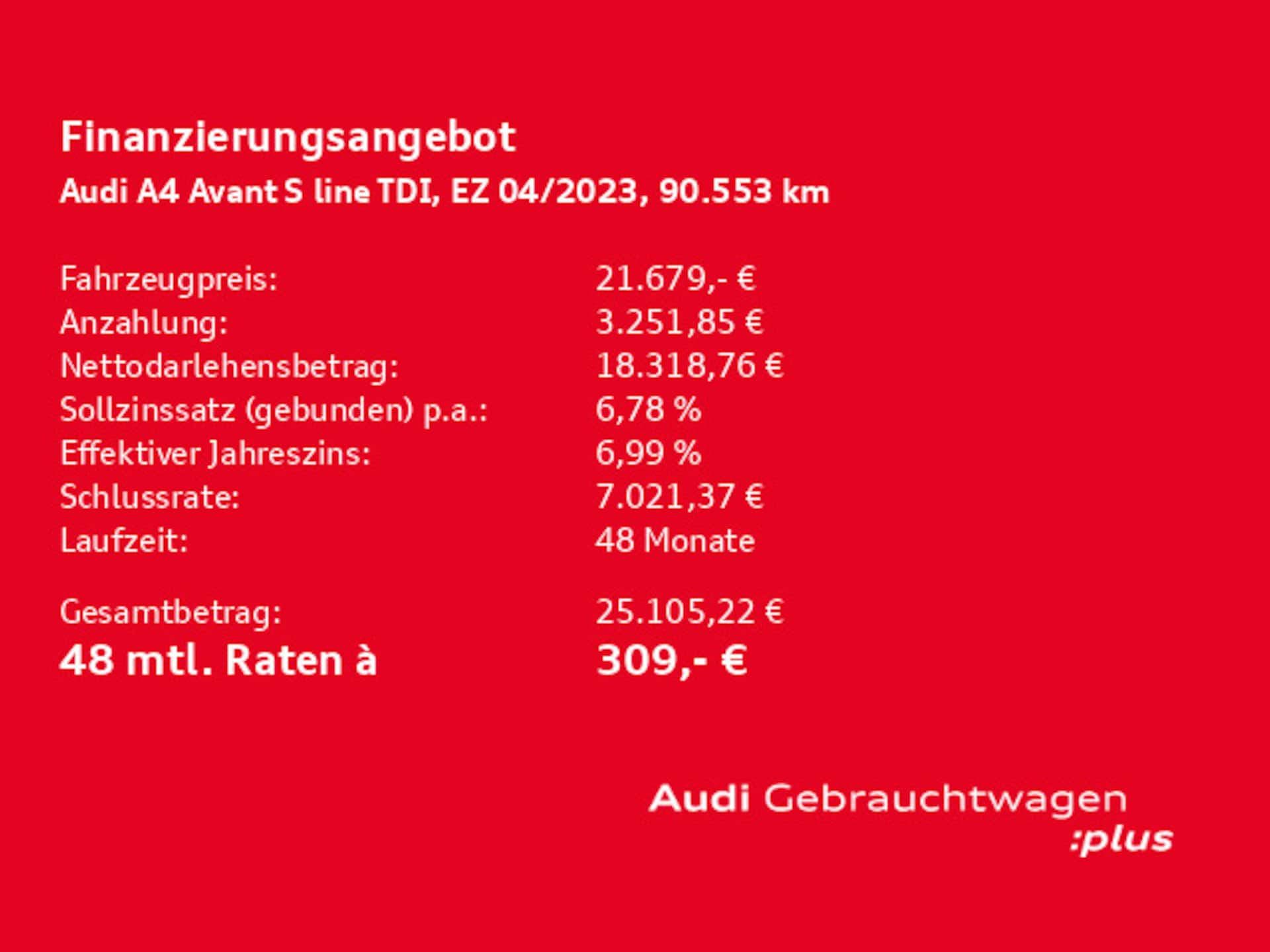 Audi A4 Avant S line