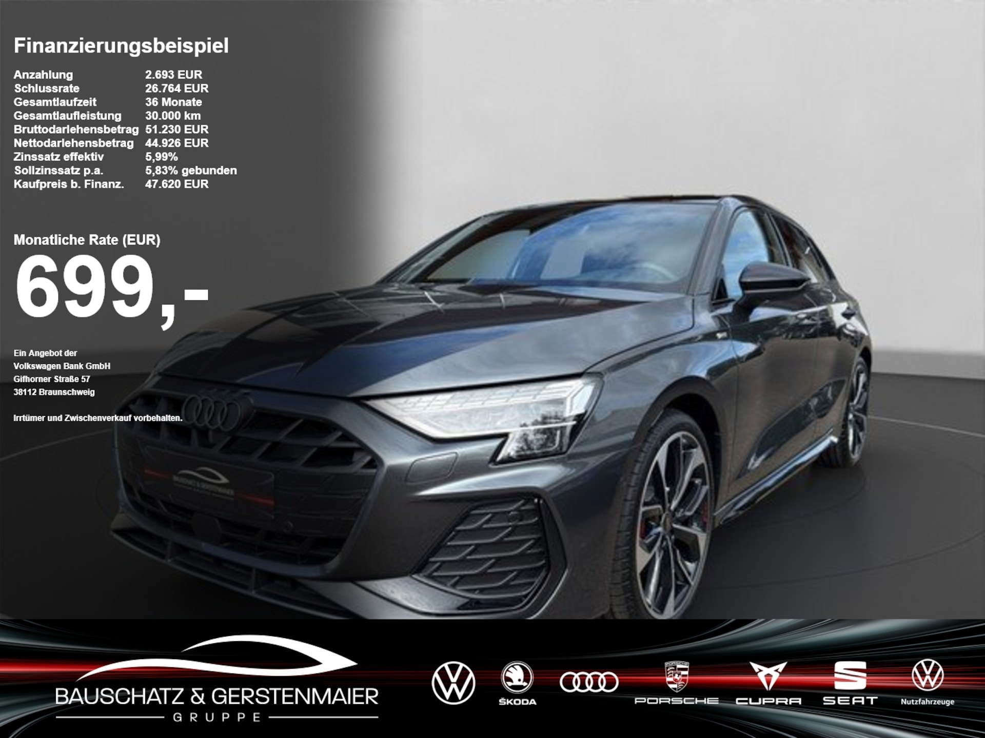 Audi A3 Sportback S line