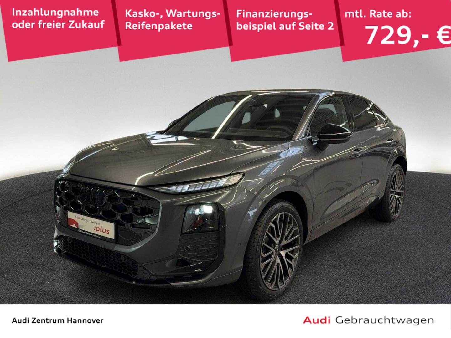 Bild über Audi Q3 Sportback TFSI quattro 150 kW S tronic - für weitere Informationen kontaktieren Sie den Audi Partner