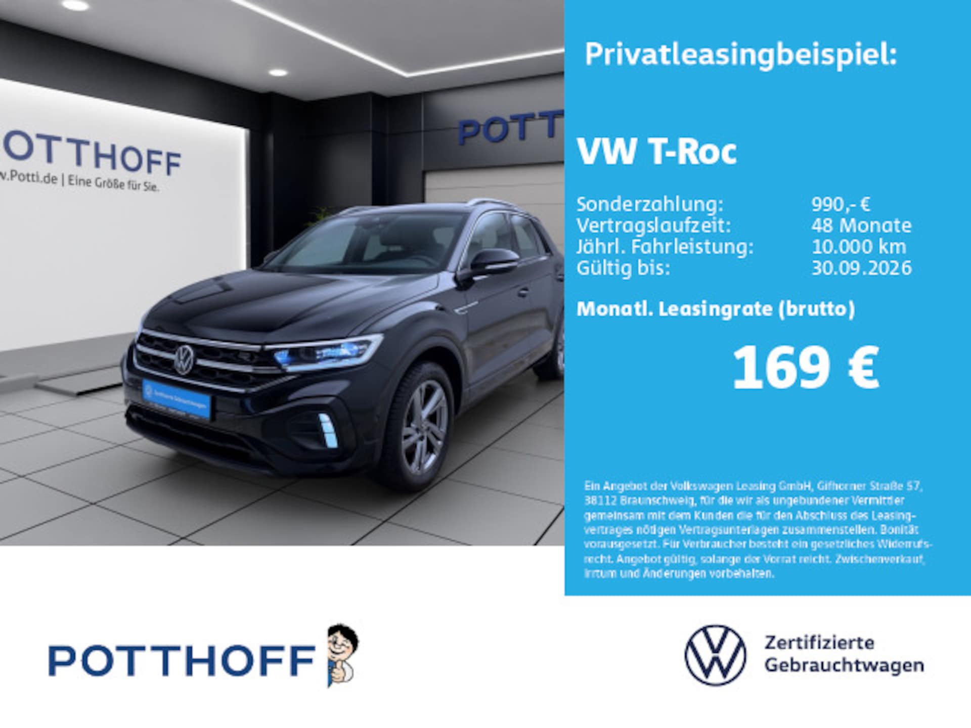Volkswagen T-Roc 2024 — T-Roc 1.0 TSI R-LINE ACC PARKLENK APPCONNECT PDC