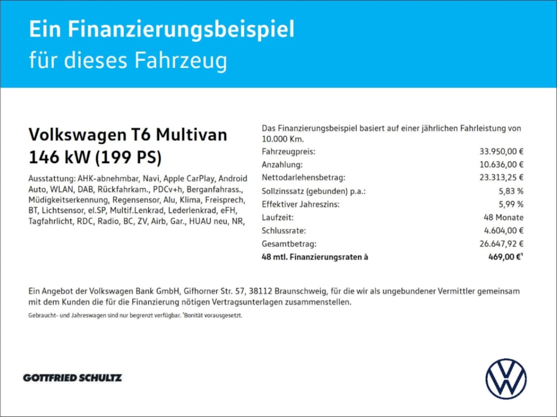 Volkswagen T6 Multivan Comfortline