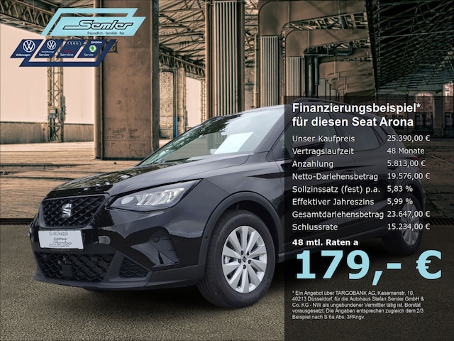 SEAT Arona Style 1.0 TSI DSG AHK R-KAM KESSY SHZ APP (DA-EM-2611)