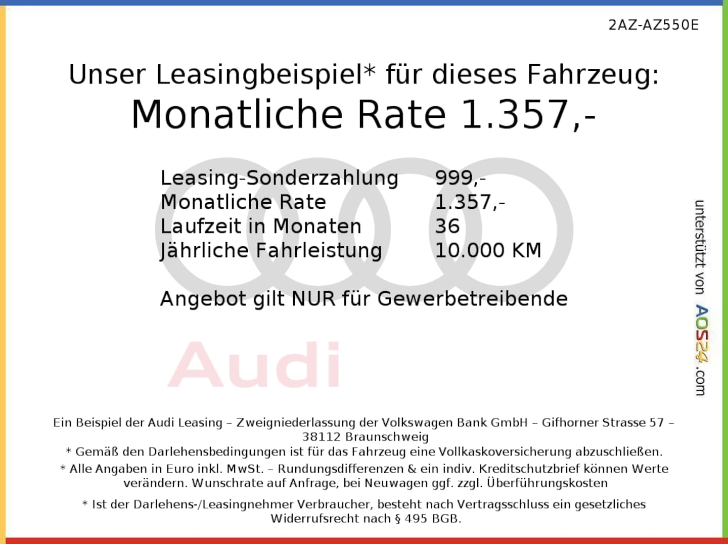 Bild über Audi RS 5 Limousine TFSI quattro 470 kW tiptronic - für weitere Informationen kontaktieren Sie den Audi Partner