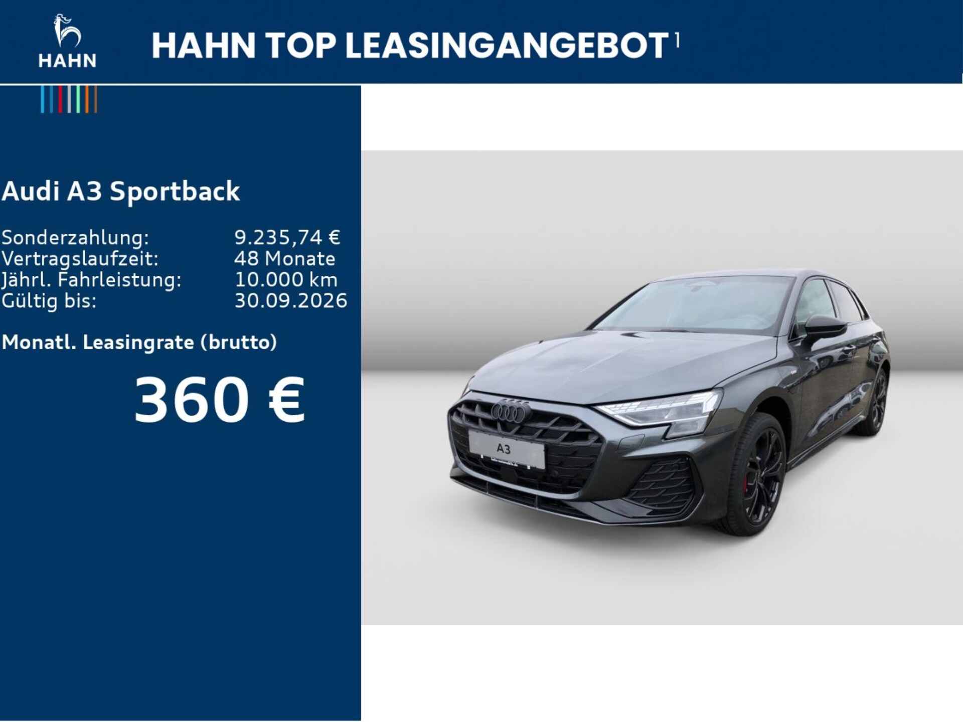 Audi A3 Sportback TFSI e S line