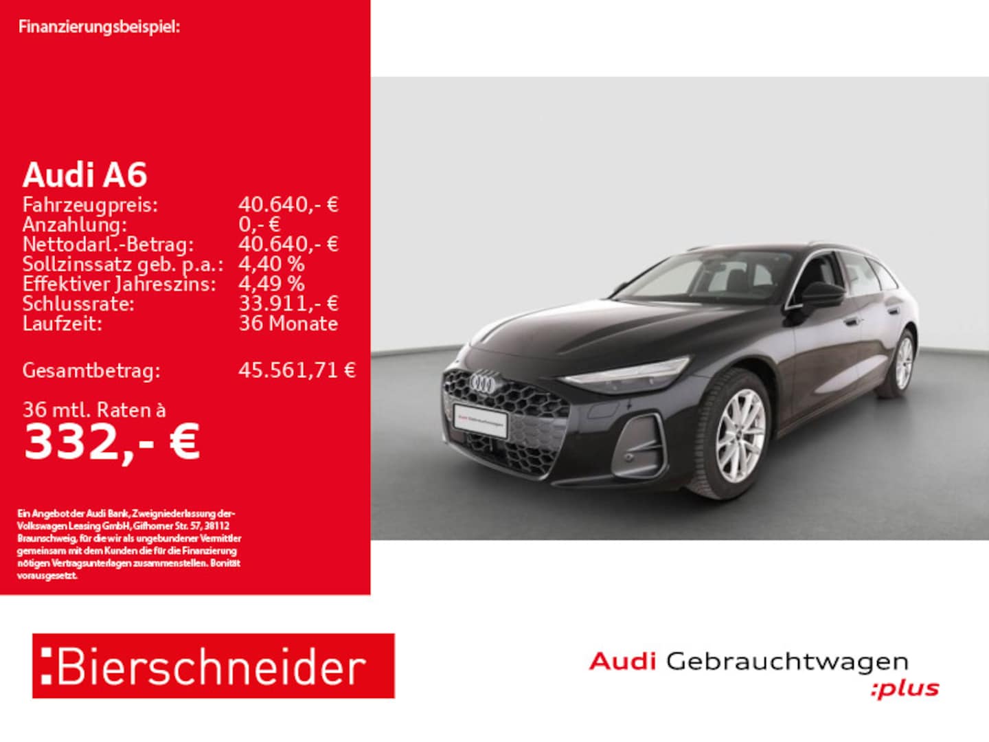 Bild über Audi A6 Avant TFSI 150 kW S tronic - für weitere Informationen kontaktieren Sie den Audi Partner