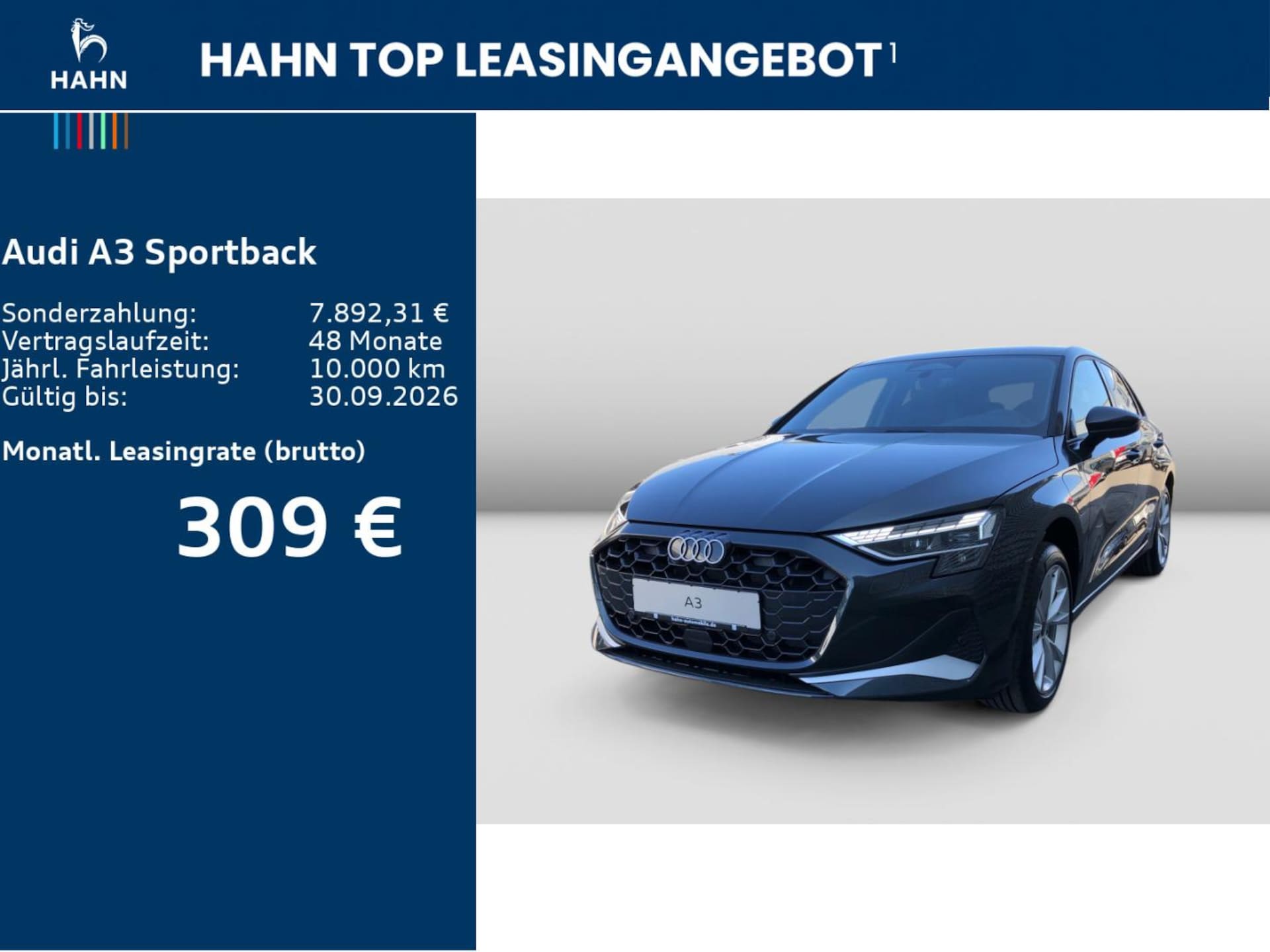 Audi A3 Sportback TFSI e Advanced