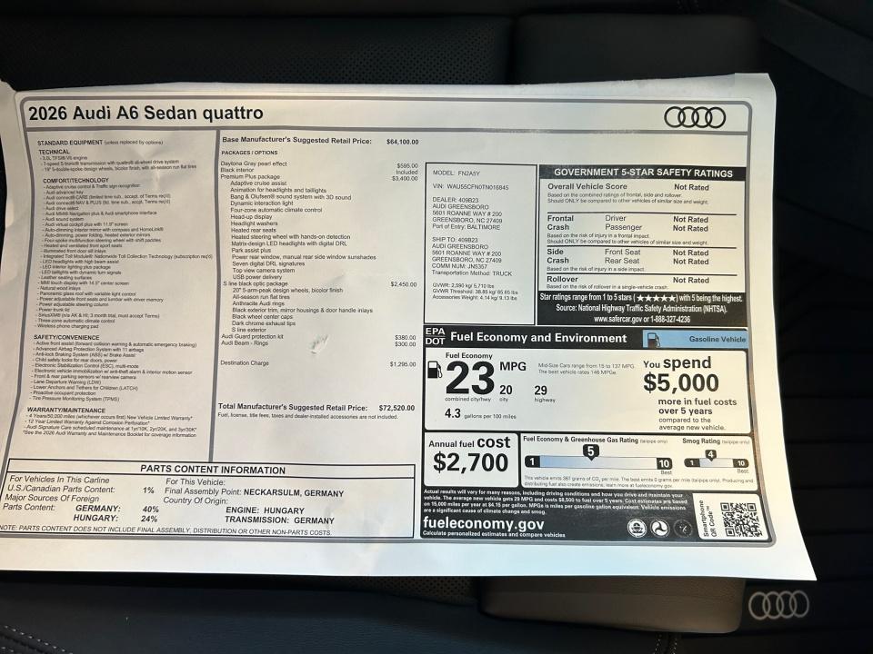 2026 Audi A6 Premium Plus - Photo 32