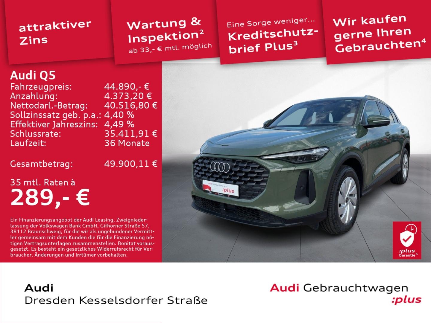 Bild über Audi Q5 SUV TFSI 150 kW S tronic - für weitere Informationen kontaktieren Sie den Audi Partner