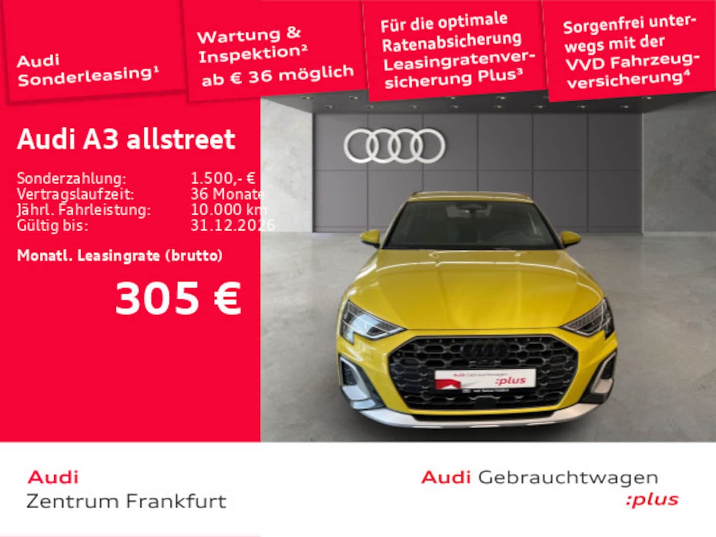 Bild über Audi A3 allstreet TFSI e TFSI e 150 kW S tronic - für weitere Informationen kontaktieren Sie den Audi Partner