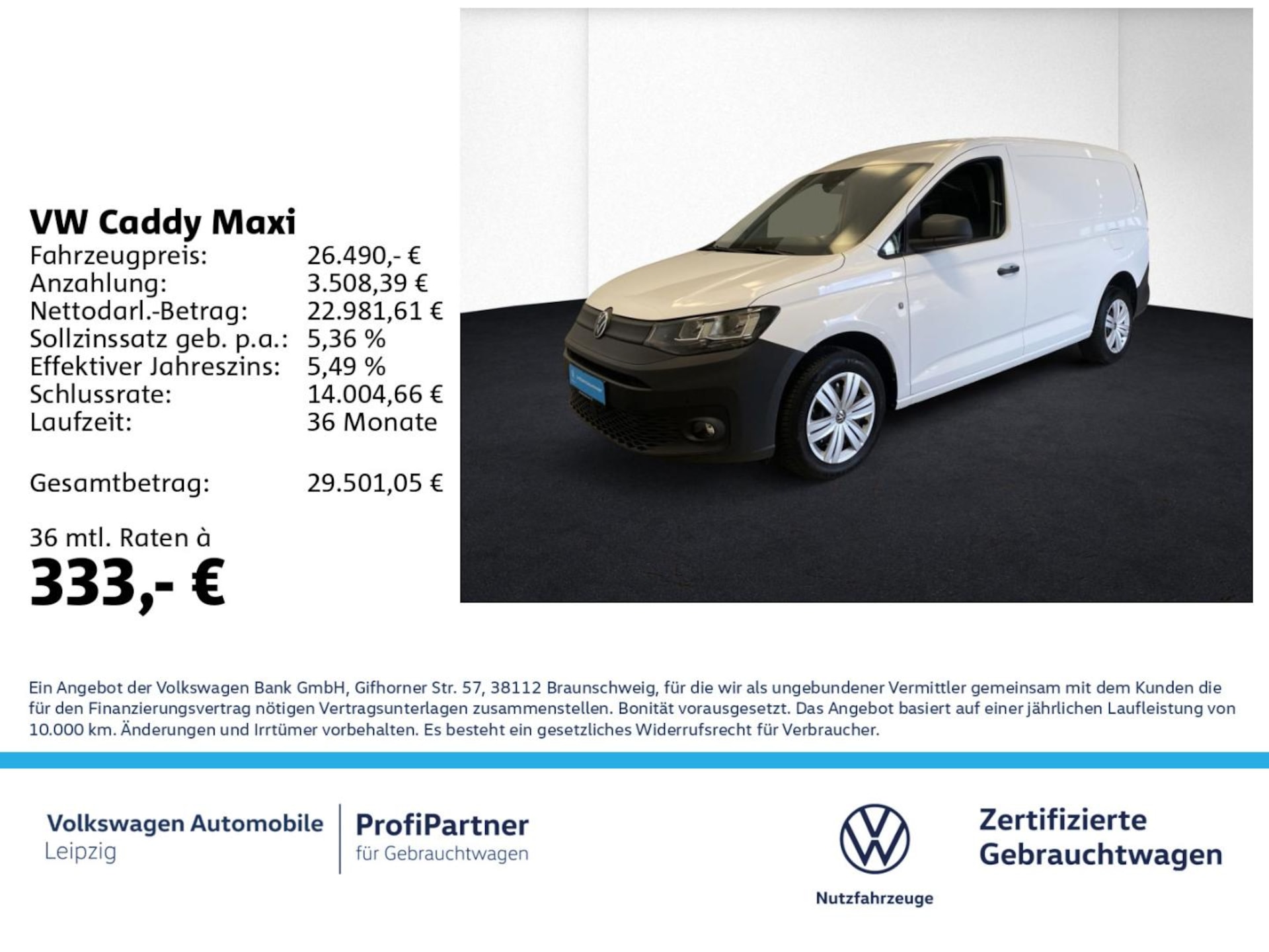 Volkswagen Caddy Maxi Cargo
