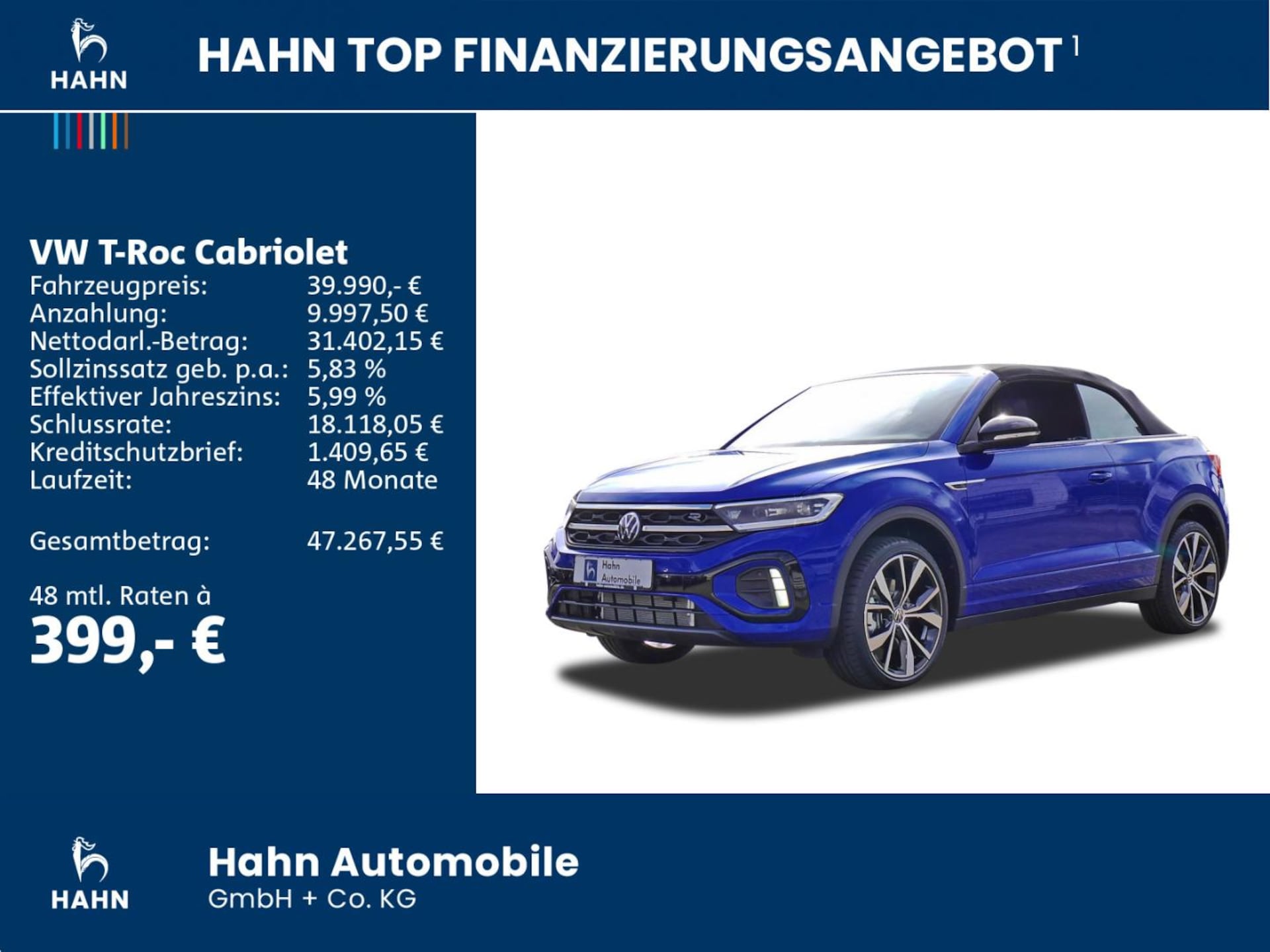 Volkswagen T-Roc Cabriolet R-Line