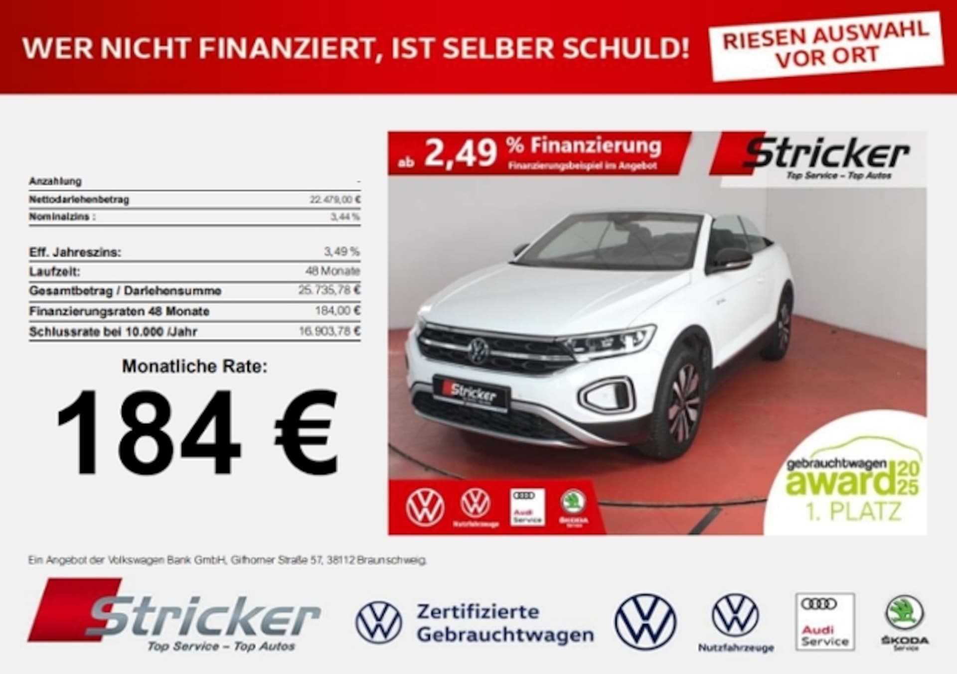 Volkswagen T-Roc Cabriolet Style