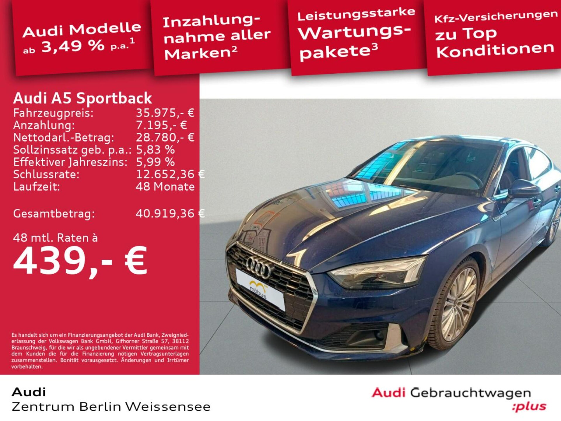 Audi A5 Sportback Advanced
