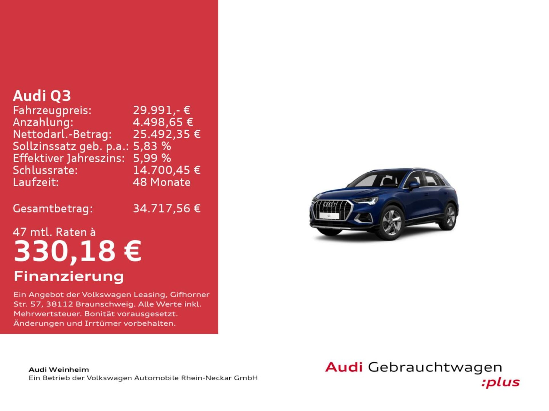 Audi Q3 SUV advanced