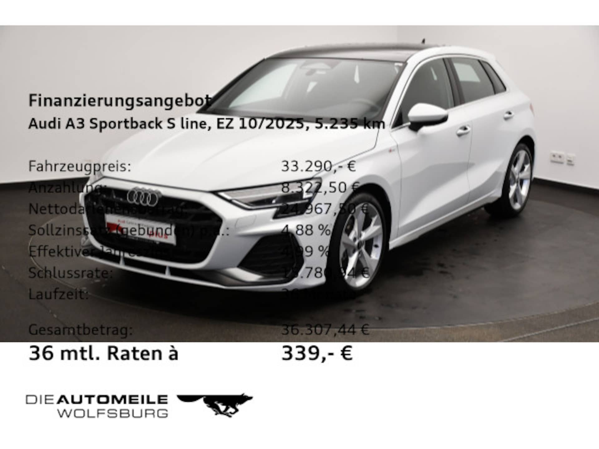 Audi A3 Sportback S line