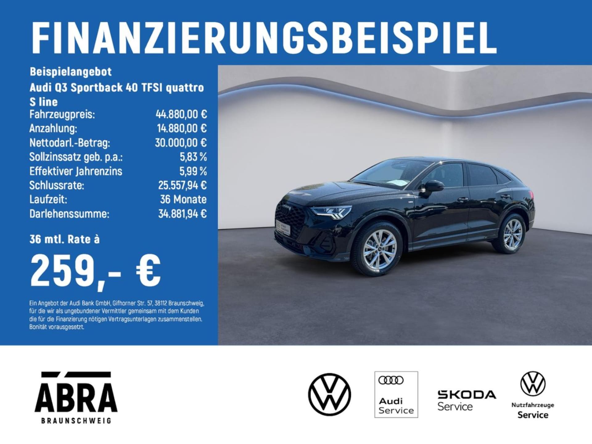 Audi Q3 Sportback S line