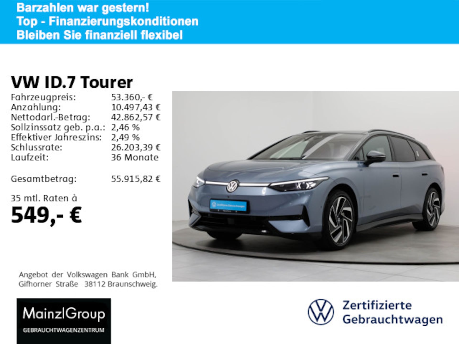 Volkswagen ID.7 Tourer Pro S