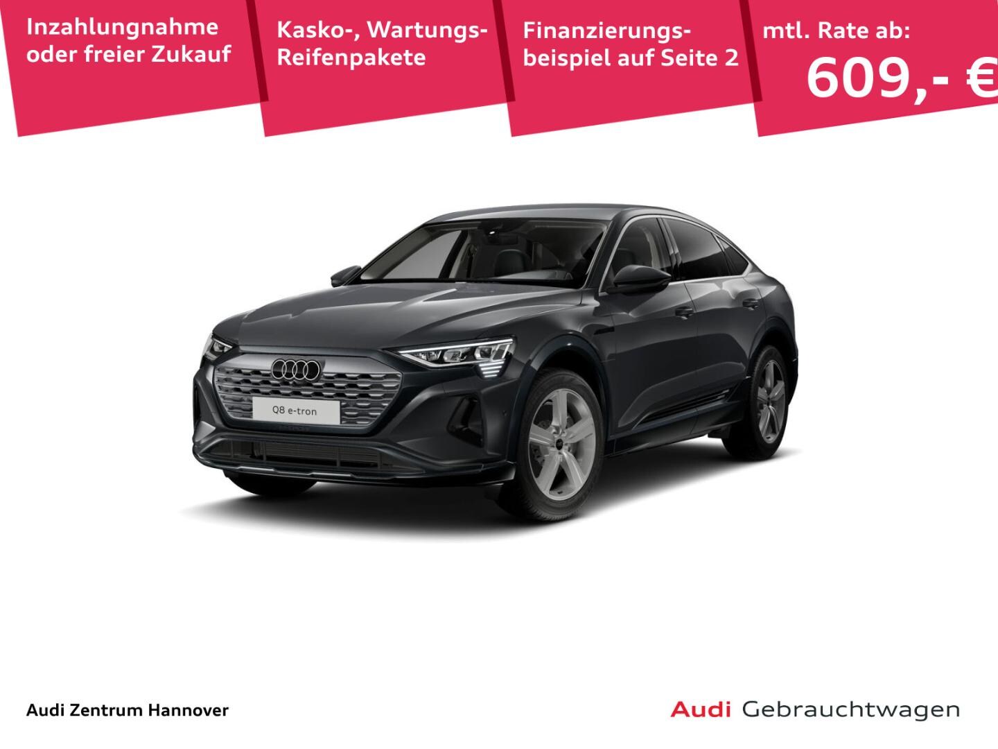 Bild über Audi Q8 Sportback e-tron advanced 50 e-tron quattro - für weitere Informationen kontaktieren Sie den Audi Partner