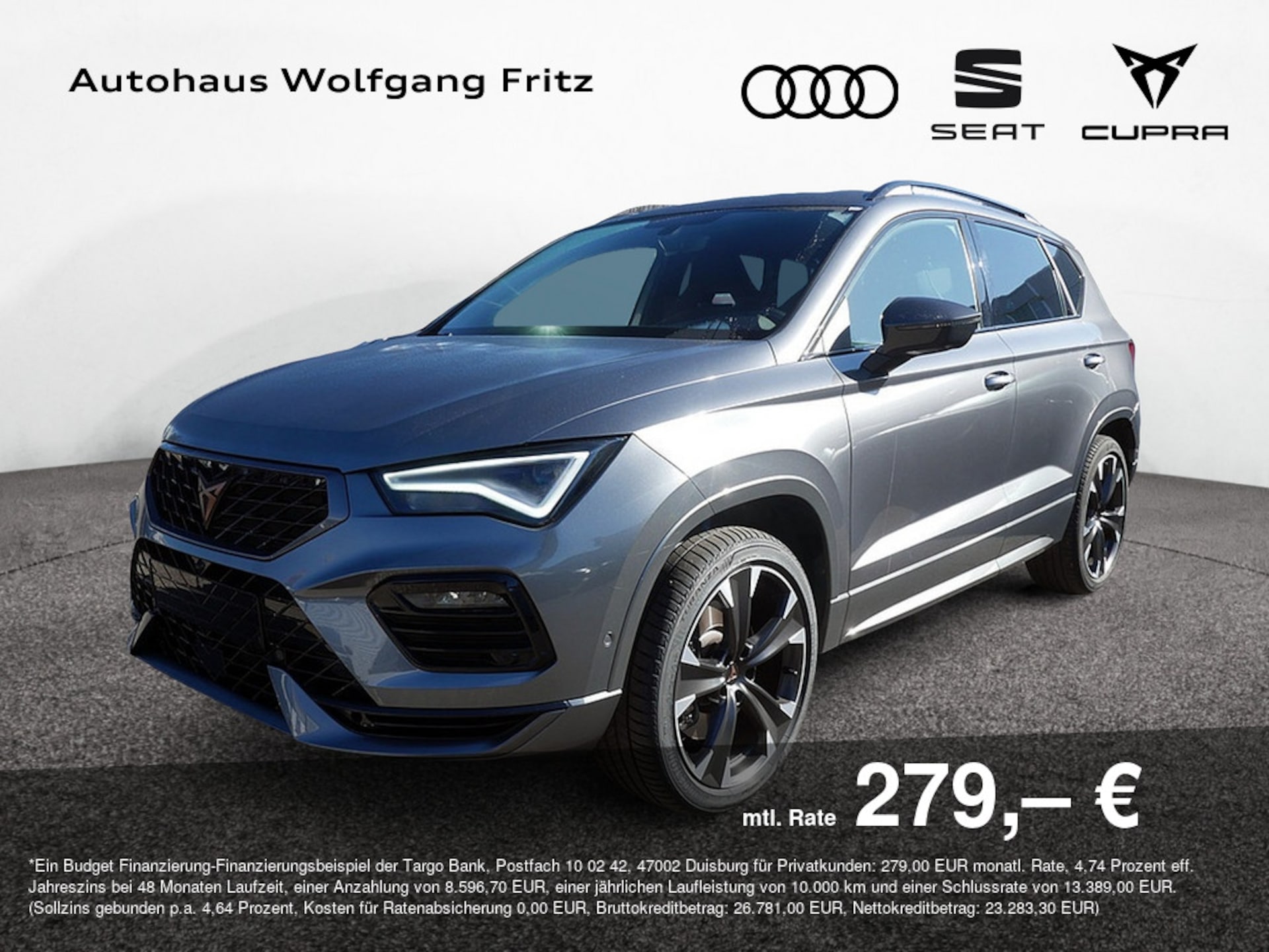 Cupra Ateca — CUPRA Ateca Ateca 2.0 TSI 4Drive NAVI+KAMERA+LED+SHZ+PDC+