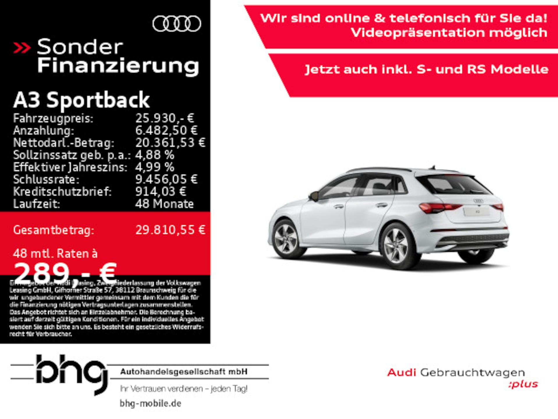 Audi A3 Sportback Advanced