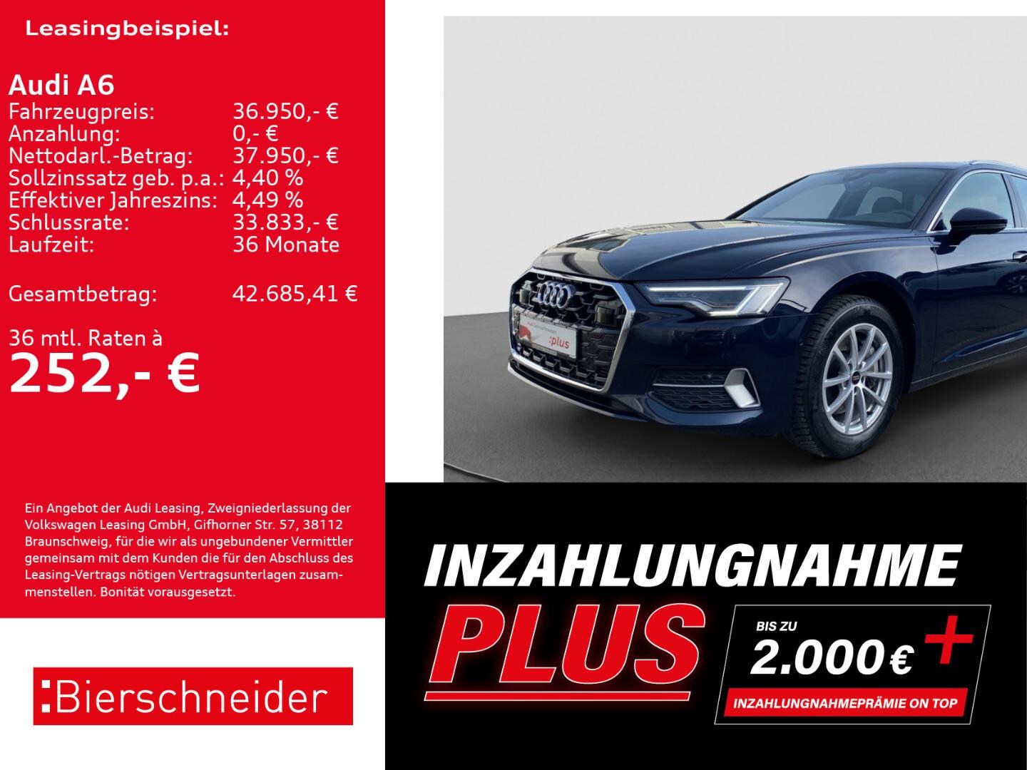 Bild über Audi A6 Avant advanced 45 TFSI S tronic - für weitere Informationen kontaktieren Sie den Audi Partner