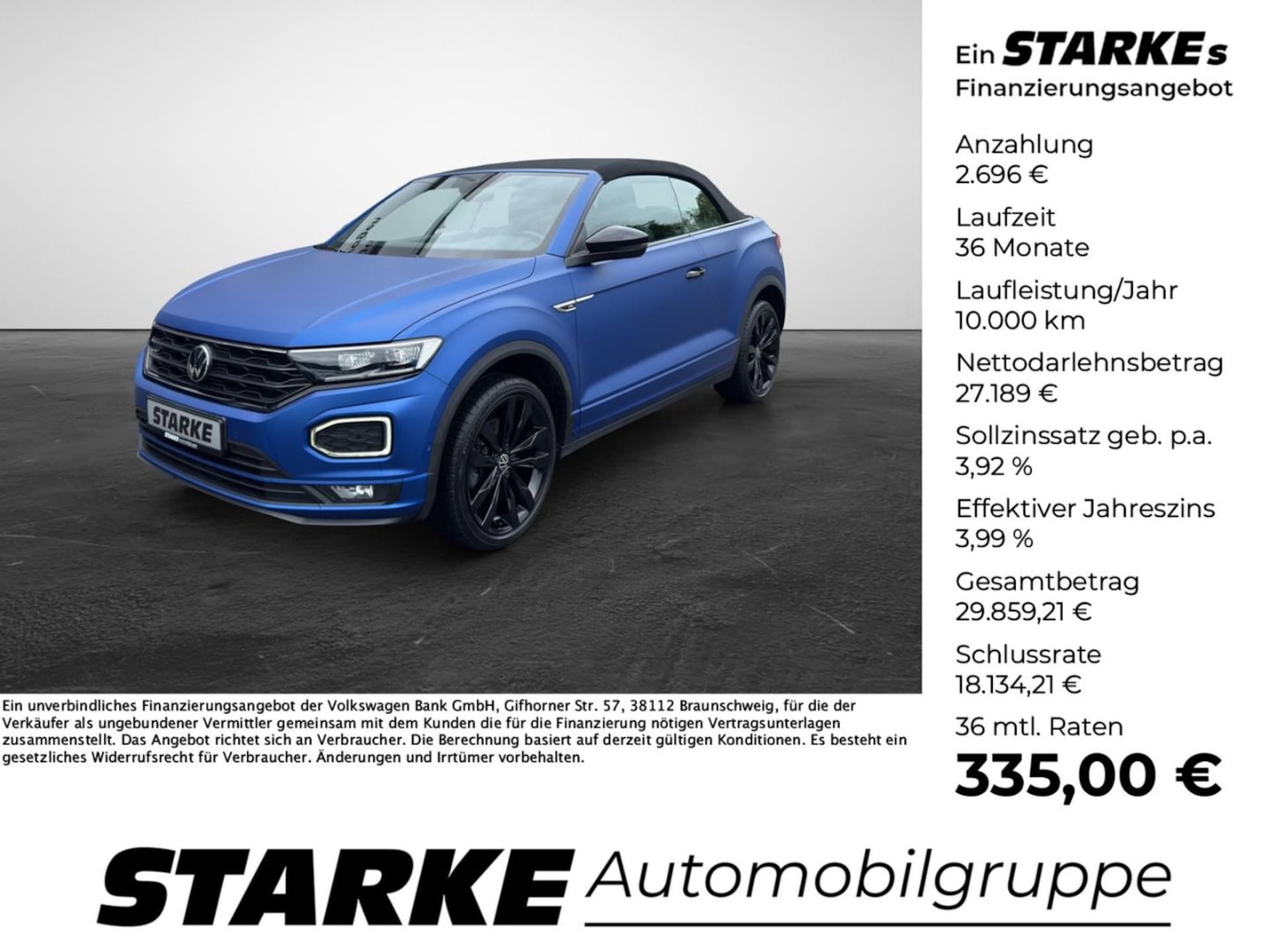 Volkswagen T-Roc Cabriolet R-Line