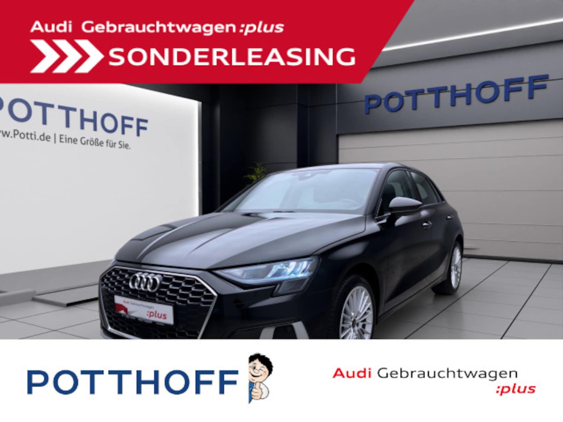 Audi A3 Sportback 2024 — advanced 35 TFSI 110 kW (150 PS) Schaltgetriebe A3 Sportback 35 TFSI ADVANCED PDC SHZG KLIMA