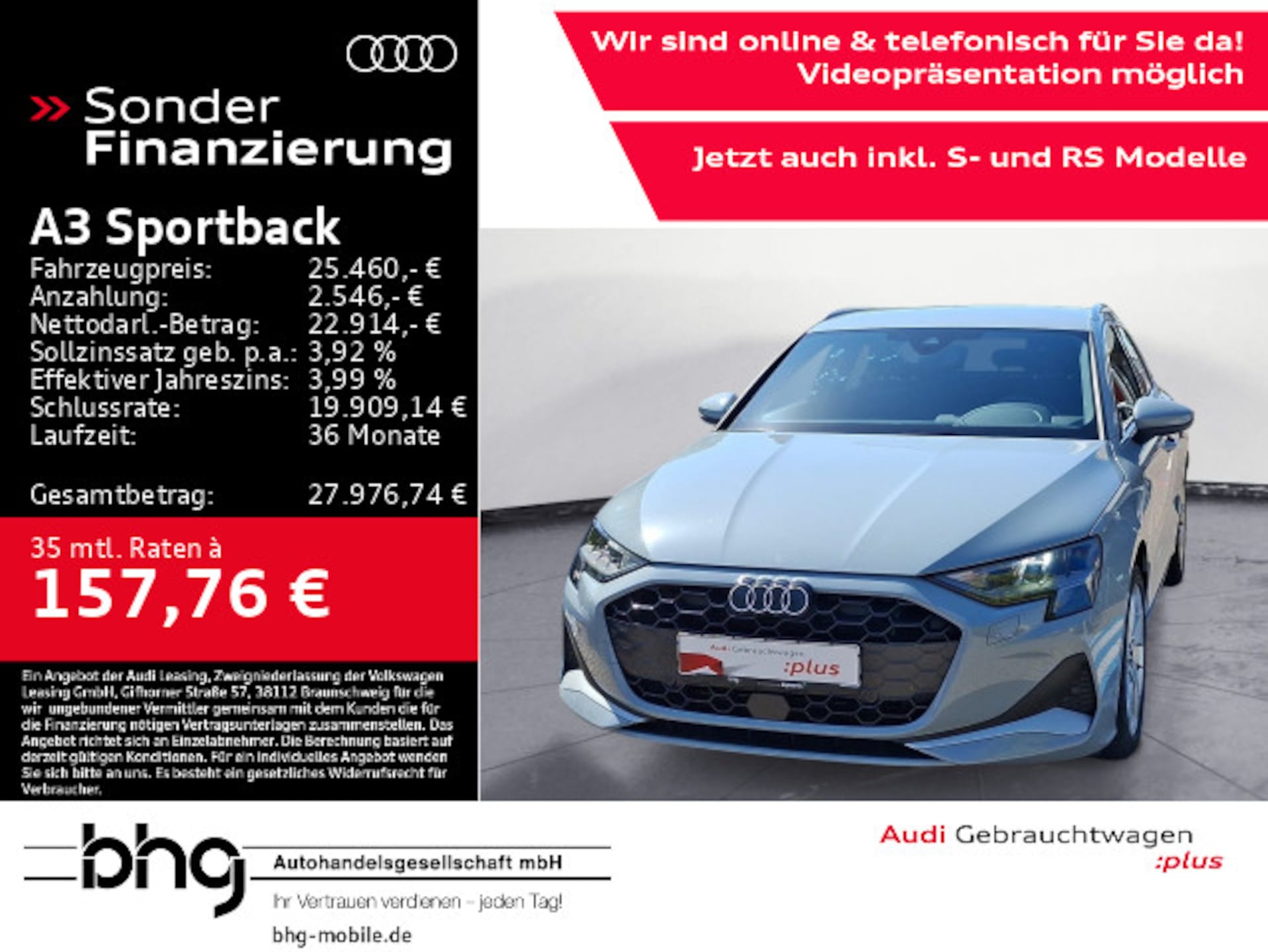 Audi A3 Sportback Advanced