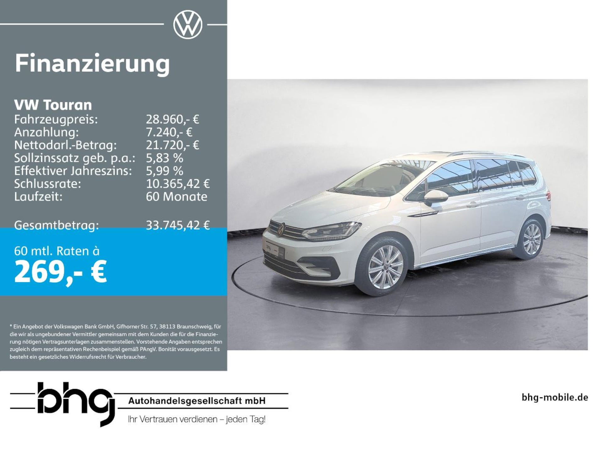 Volkswagen Touran occasion