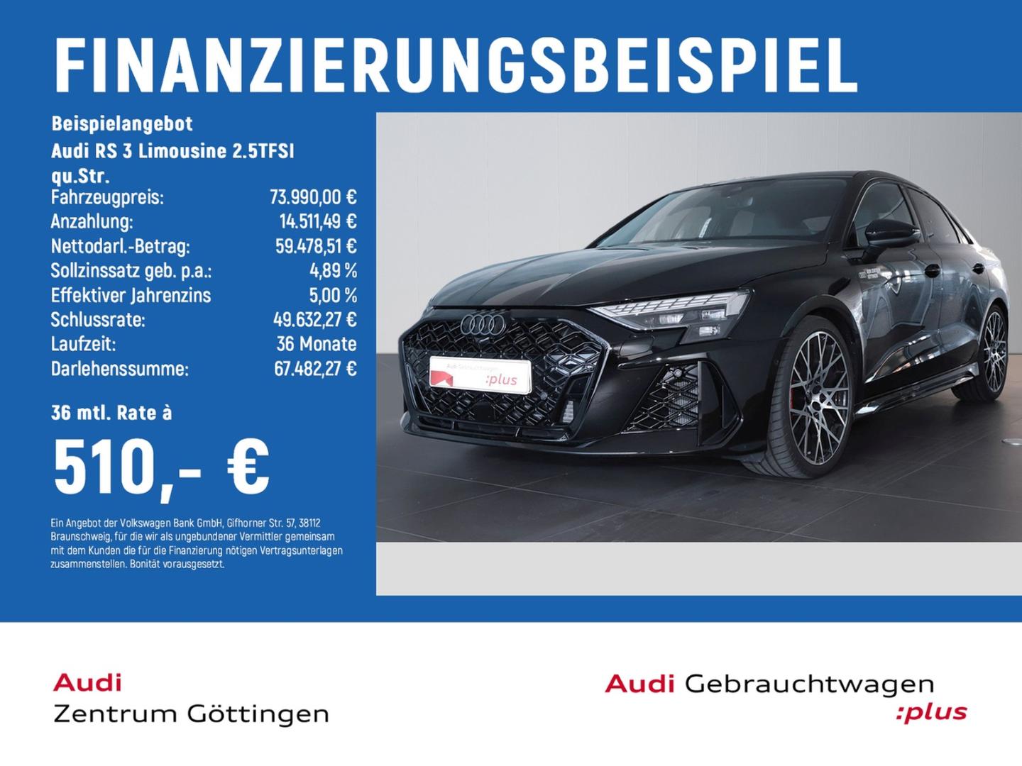 Image about Audi RS 3 Limousine TFSI quattro S tronic