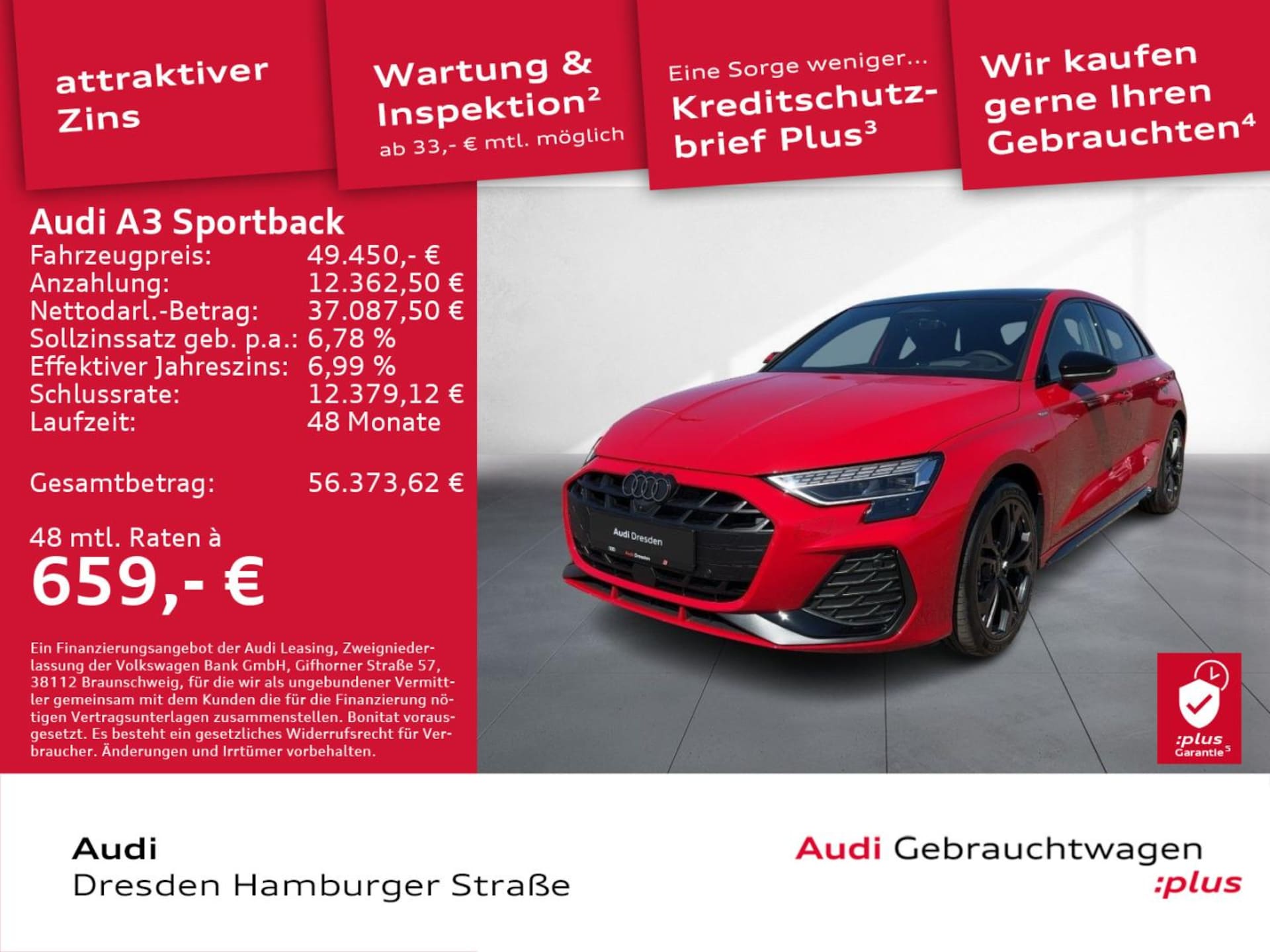 Audi A3 Sportback S line