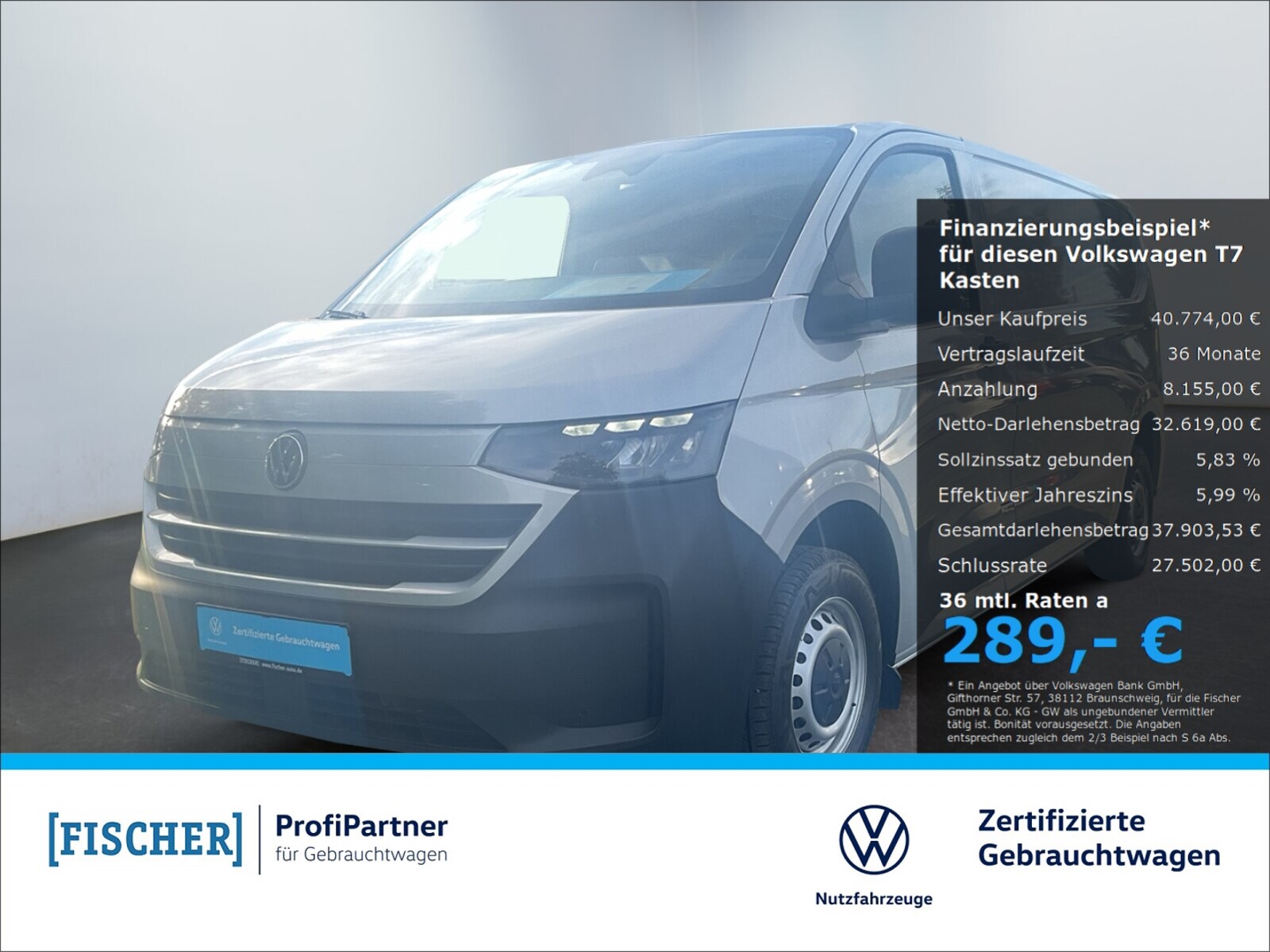 Volkswagen Transporter Kasten langer Radstand